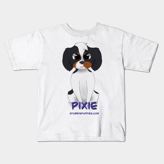 Pixie Cavalier King Charles Kids T-Shirt by Dino's Designs